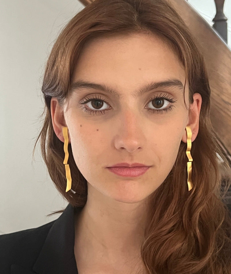 long ribbon earrings for pierced ears