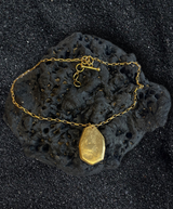 medaillon archeology de maarse paris en laiton doré à l'or fin