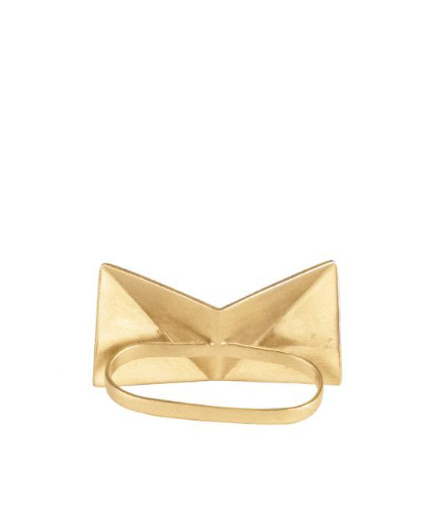 Bague ORIGAMI deux doigts - De Maarse Paris, le bijou d'artiste qui vous rend unique