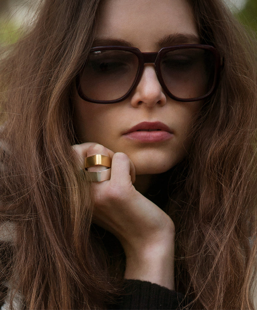 Bague SQUARE large - De Maarse Paris, le bijou d'artiste qui vous rend unique