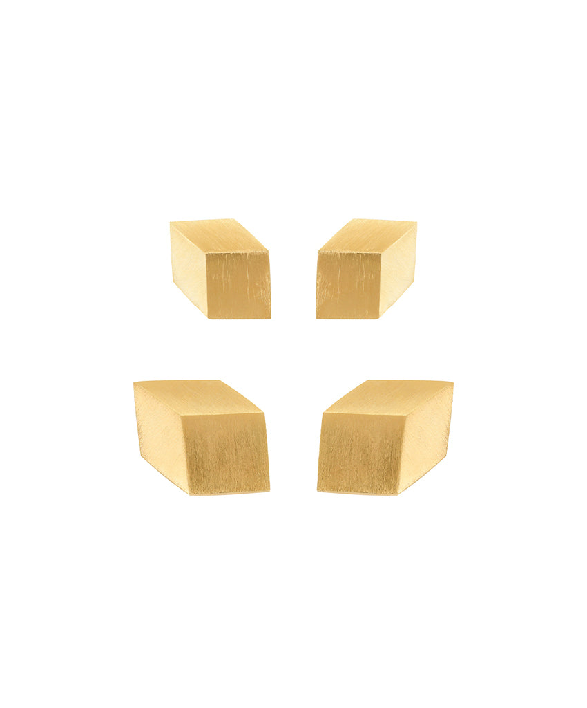 Boucles d’oreilles CUBE TROMPE L'OEIL - De Maarse Paris, le bijou d'artiste qui vous rend unique