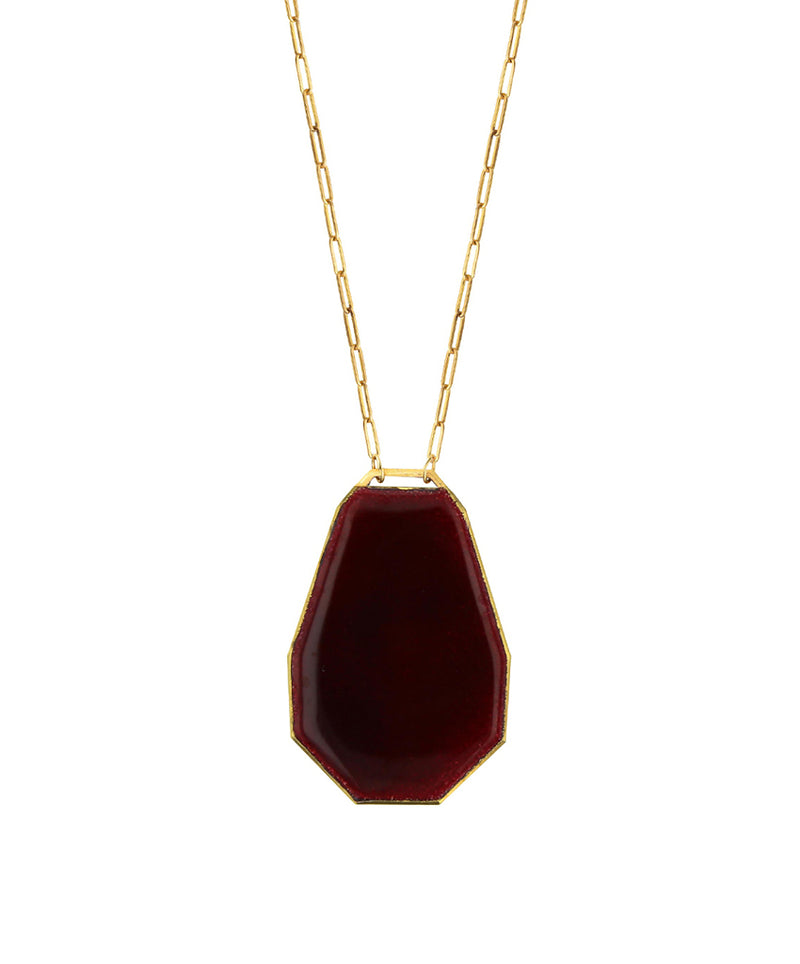 Medallion necklace EMAIL - De Maarse Paris, the artist's jewel that makes you unique